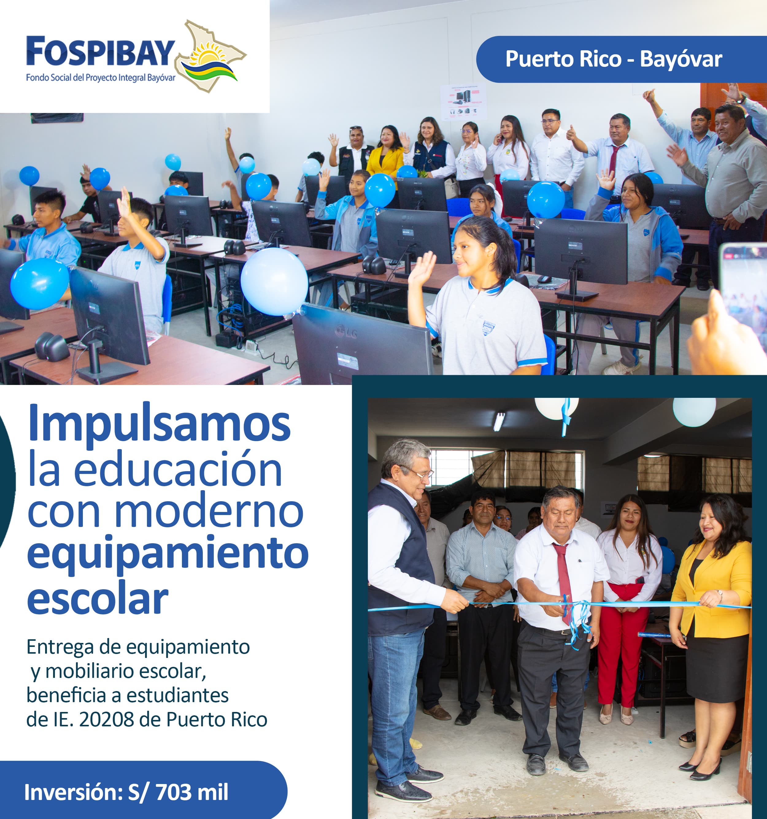 FOSPIBAY impulsa la educación en Puerto Rico con entrega de moderno equipamiento escolar