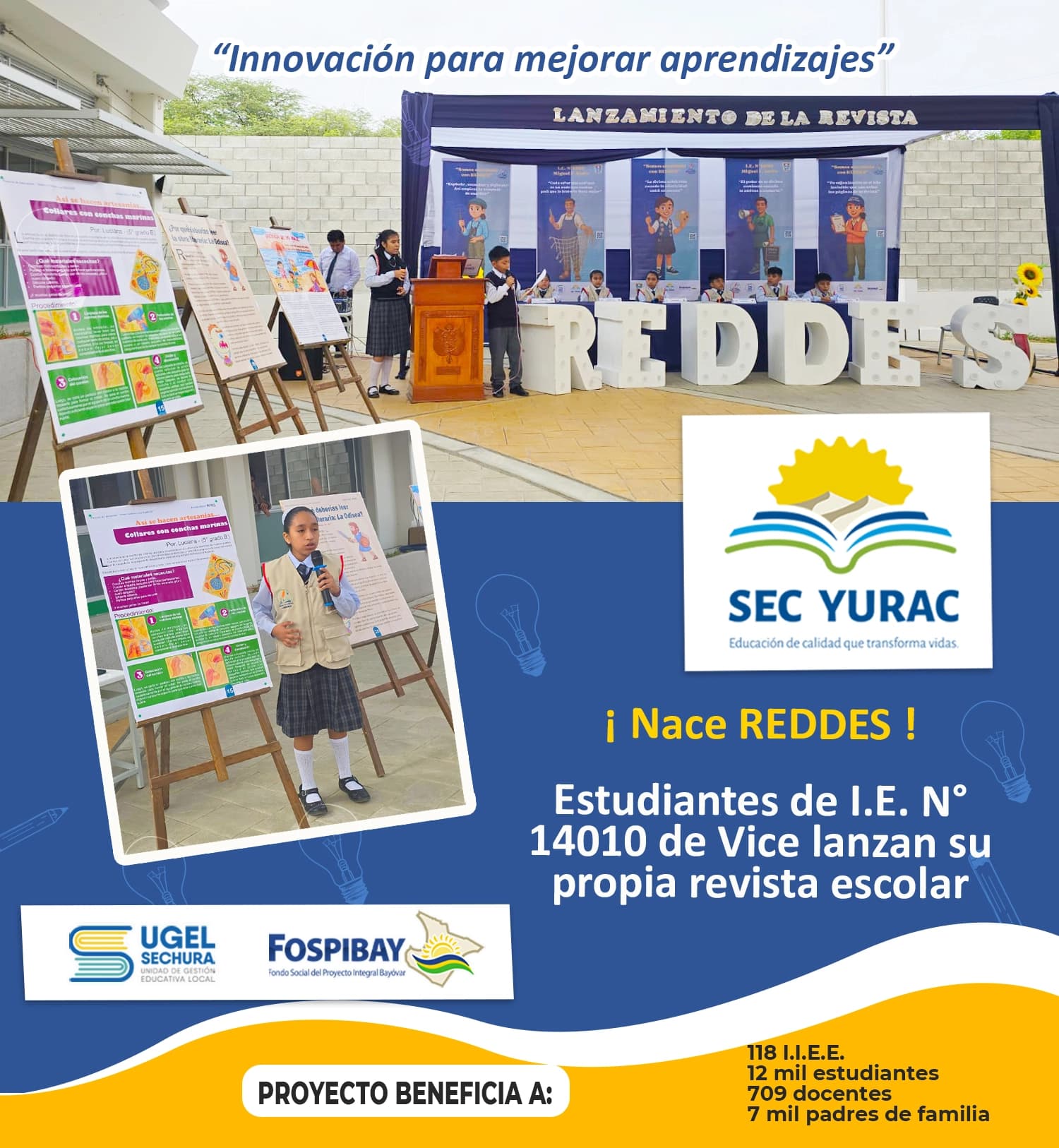 ¡Nace REDDES! Estudiantes de Vice lanzan su propia revista escolar