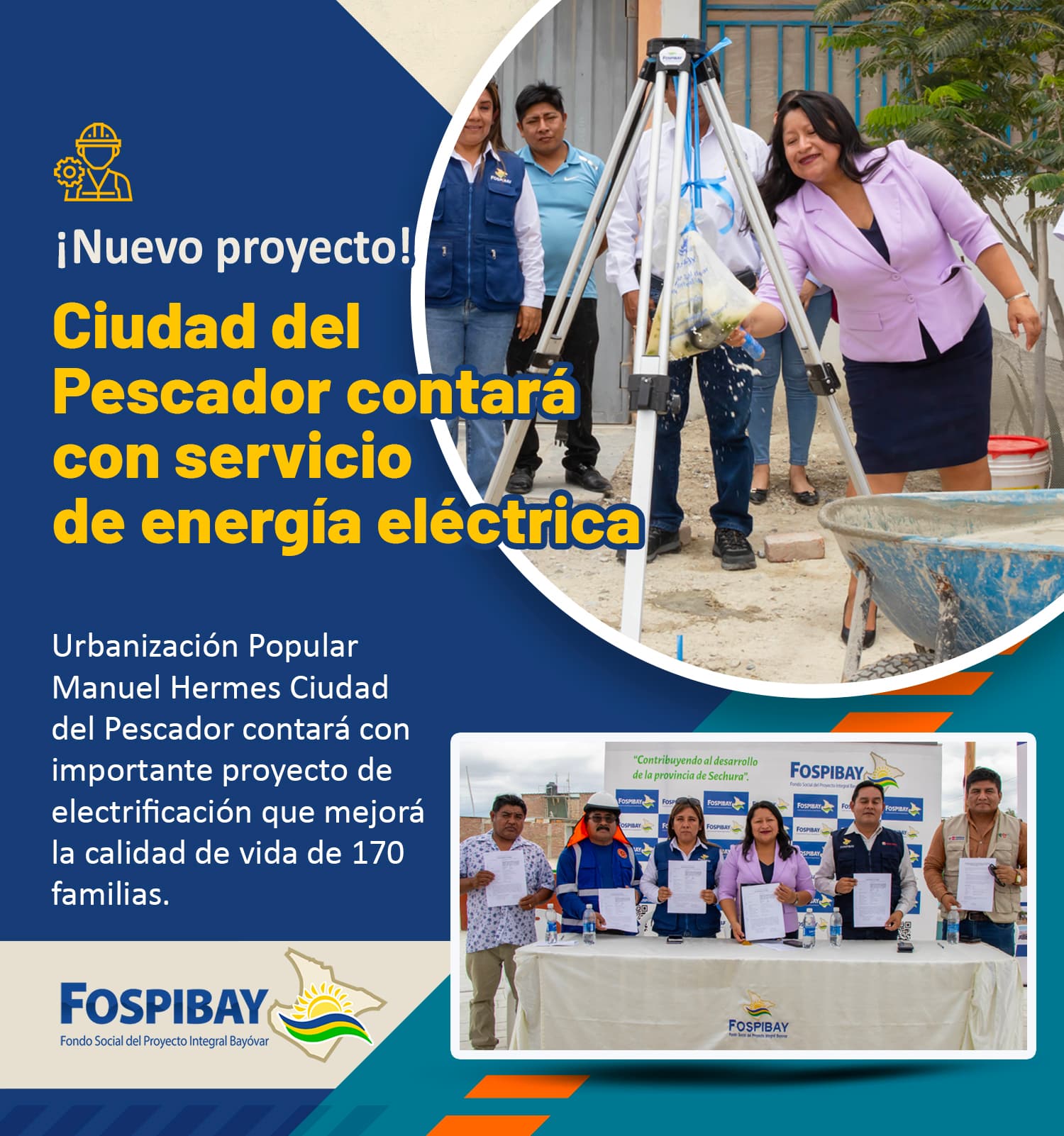FOSPIBAY ILUMINA CIUDAD DEL PESCADOR