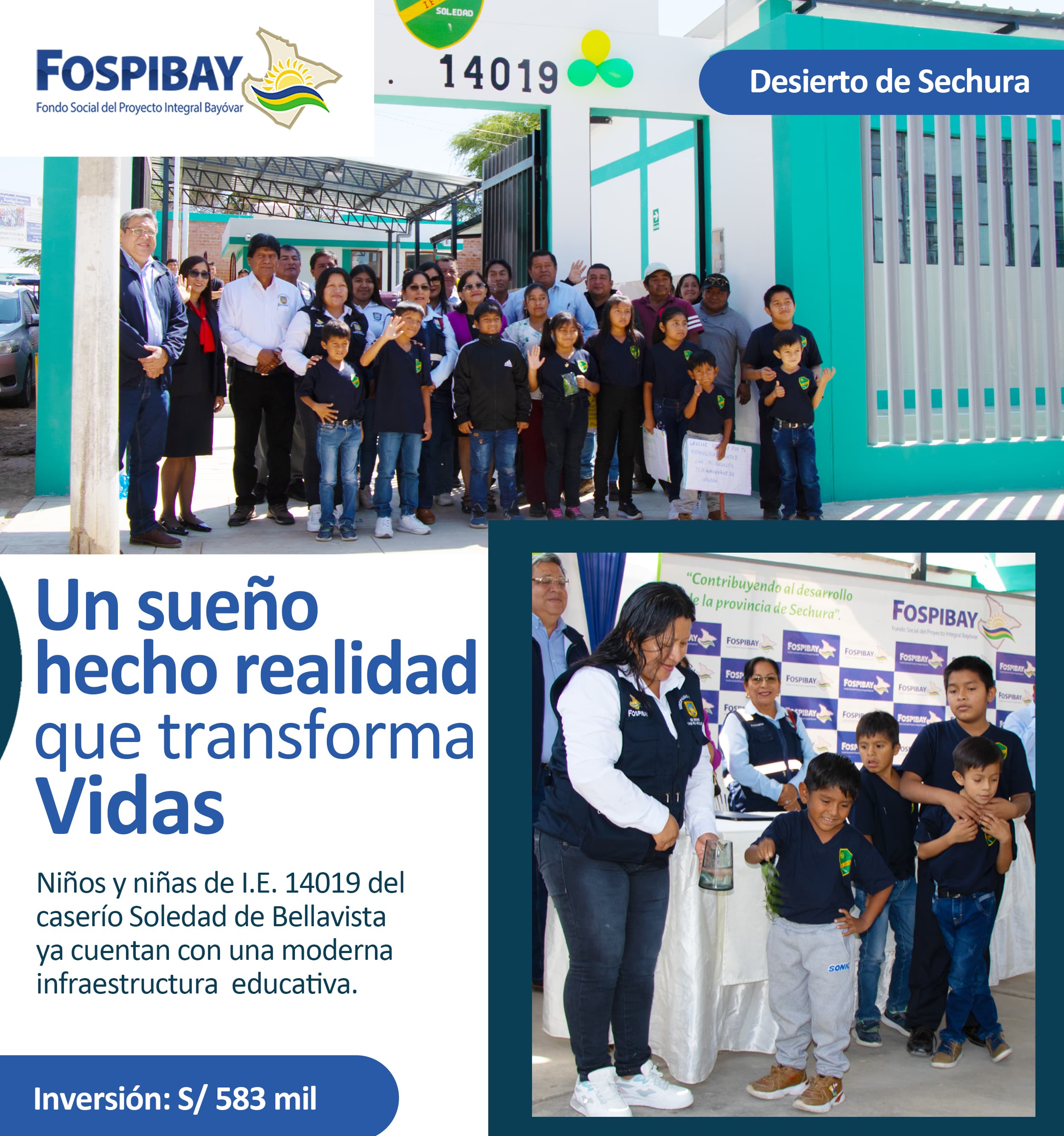 ¡Hoy inauguramos más que una obra, inauguramos esperanza! ??