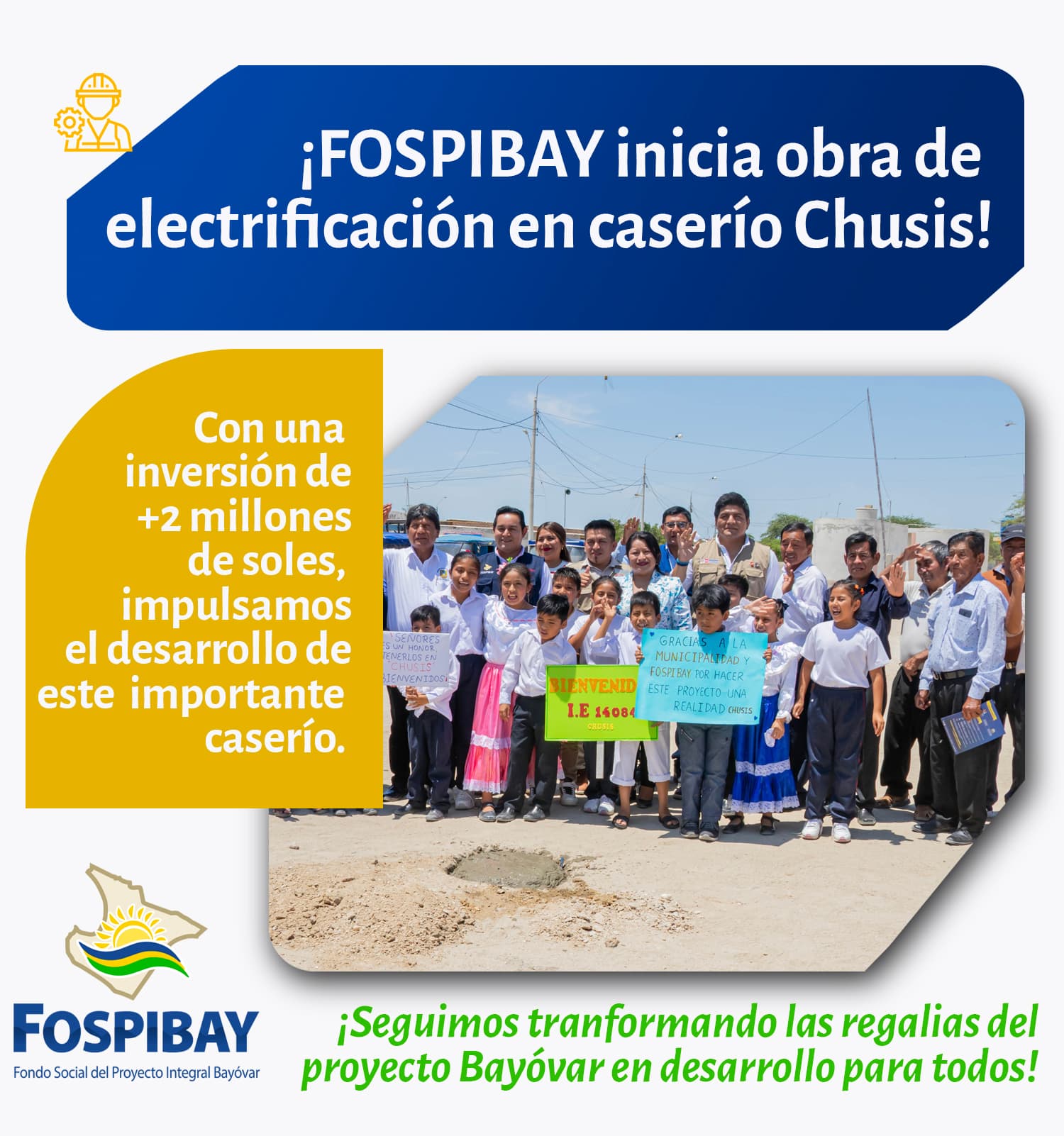 Iniciamos nuevo proyecto de electrificación