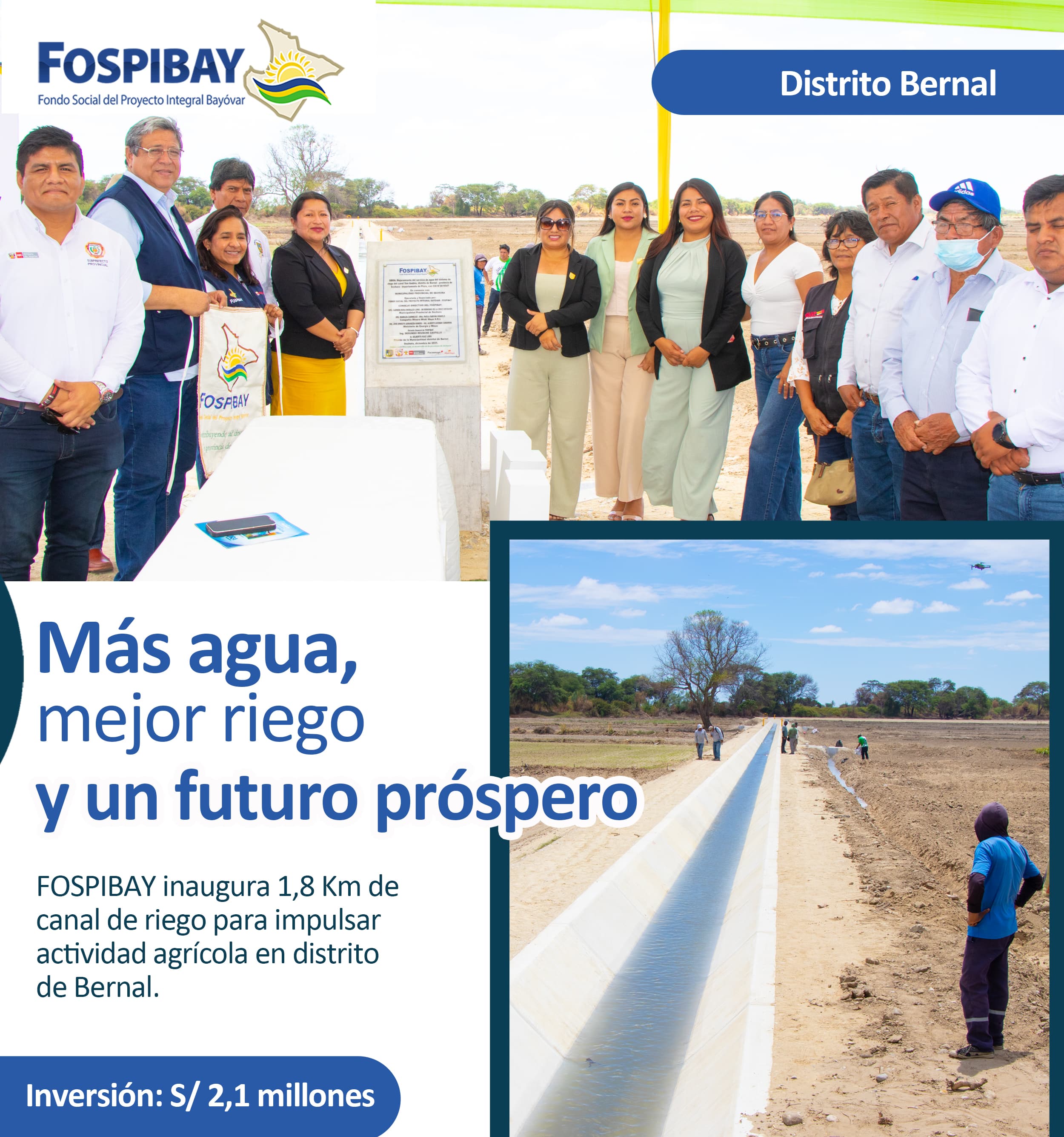 ¡Agua que impulsa el desarrollo!