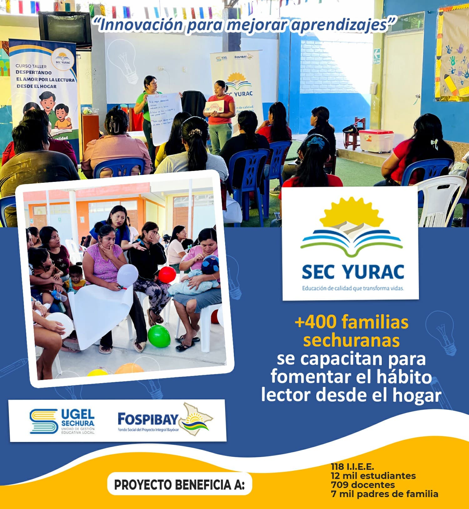 Proyecto SEC YURAC continúa fortaleciendo la educación